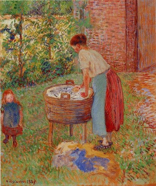 Washerwoman, Eragny