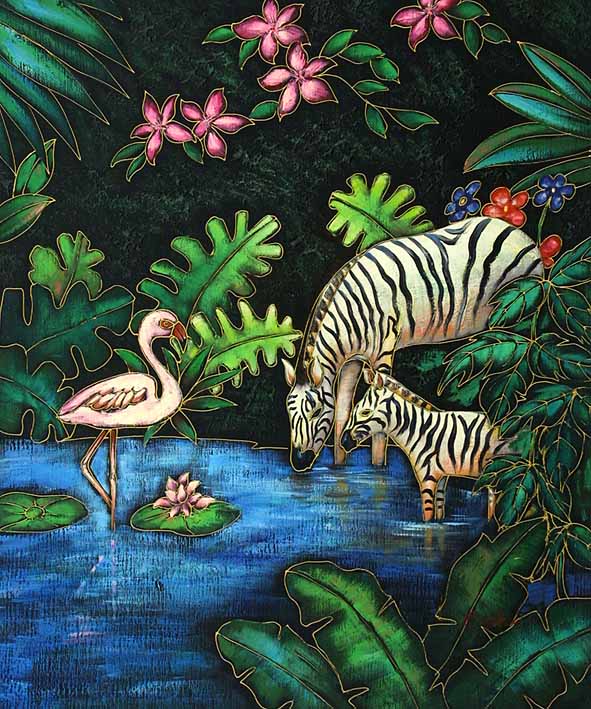 Drinking In A Jungle Pool