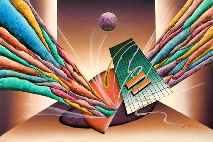 Fluttering Ribbons and Space Balls