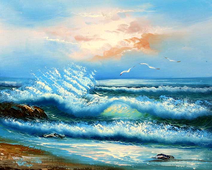 Blue-Greenish Breakers