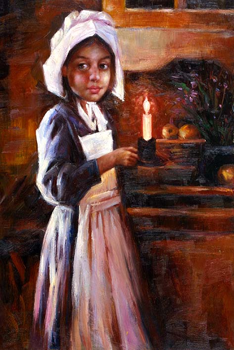 Girl Child with Candle