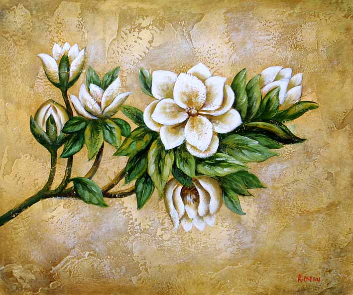 A Twig of White Blossom