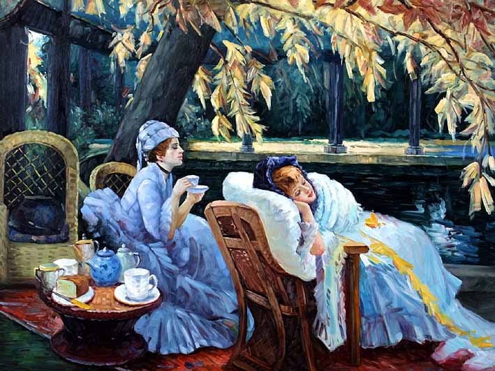 Sisters Bask in the Days Last Moments of Sunlight