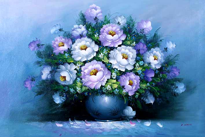 White-Purplish Arrangement