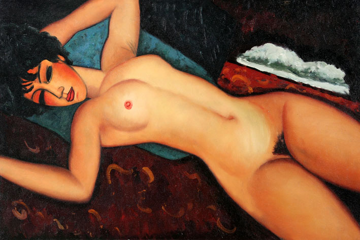 Sleeping Nude with Arms Open