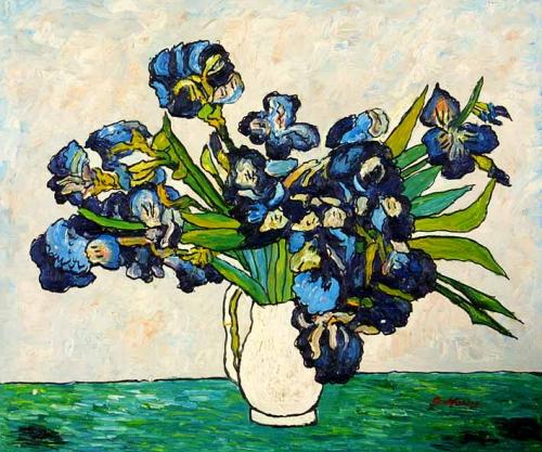 Vase with Irises