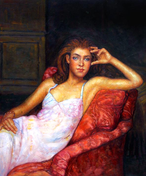 Girl in Classic Roman Pose