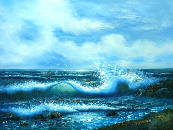 Greenish Blue Rollers