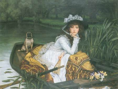 Eine Junge Frau in einem Boot