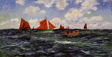 Fishing Boats off the Coast