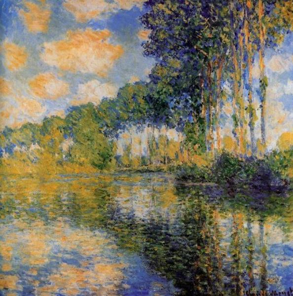 Poplars on the Bank of the River Epte