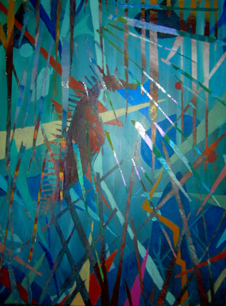 Seahorse in distress