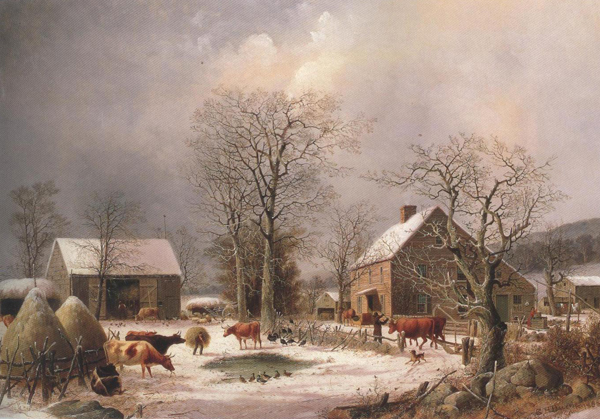 Farmyard In Winter 1847