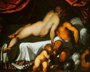 Mars Venus And Cupid 1585-1590