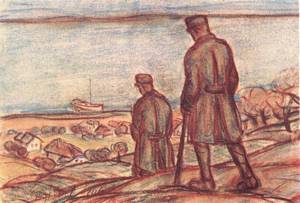 Soldiers near Lake Balaton 1916