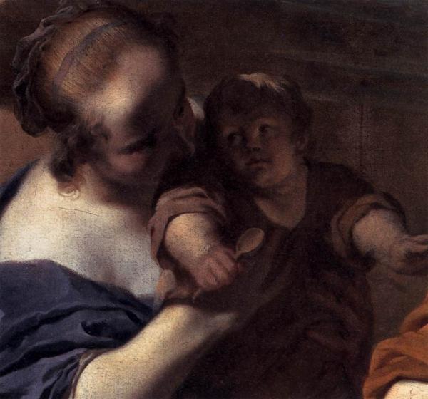 St Paul Healing the Cripple at Lystra (detail) 1663