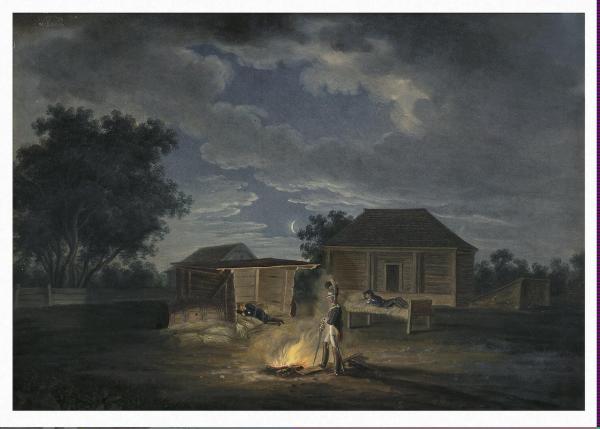 Veliki Solezhniki. Headquarters. Night of 9 July 1812