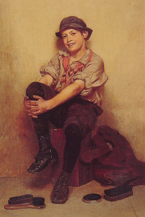 Oil Painting Reproduction of Brown - Taking It Easy
