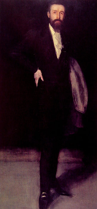 Oil Painting Reproduction of Whistler - Arrangement in Black: Portrait of F.R. Leyland