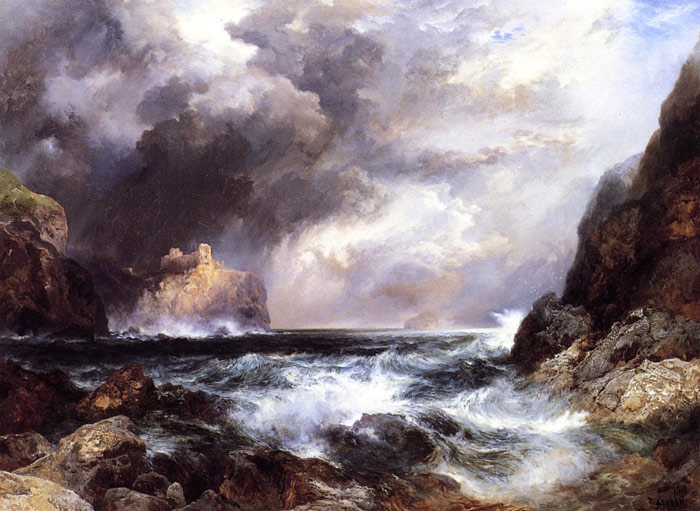 Bierstadt Oil Painting Reproductions - Old Faithful