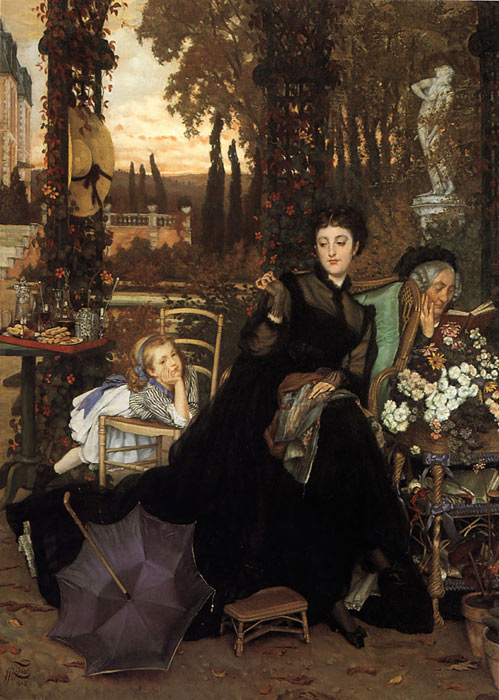 Tissot Oil Painting Reproductions- A Widow