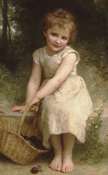 Oil Painting Reproduction of Bouguereau - Plums