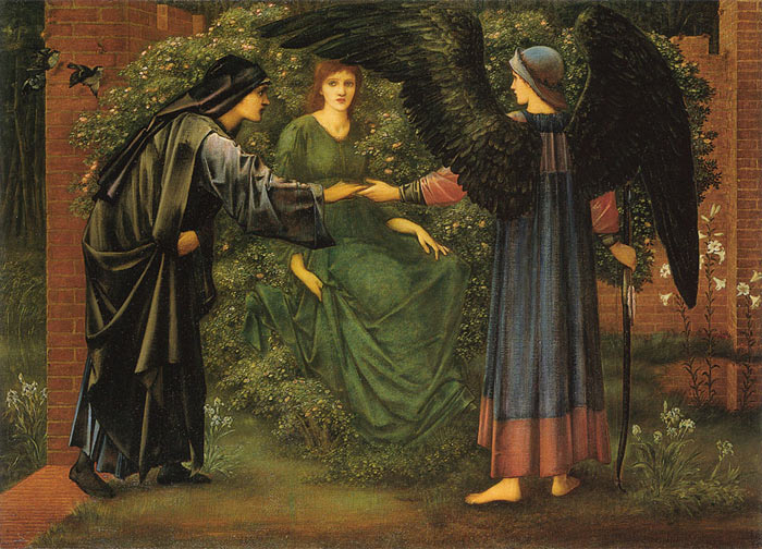 Oil Painting Reproduction of Burne-Jones- The Heart of the Rose