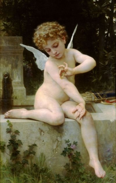 Cupid with a Butterfly - Oil Painting Reproduction