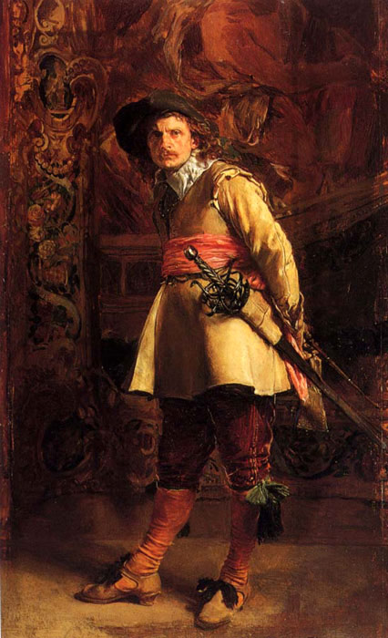 Meissonier Oil Painting Reproductions - Musketeer