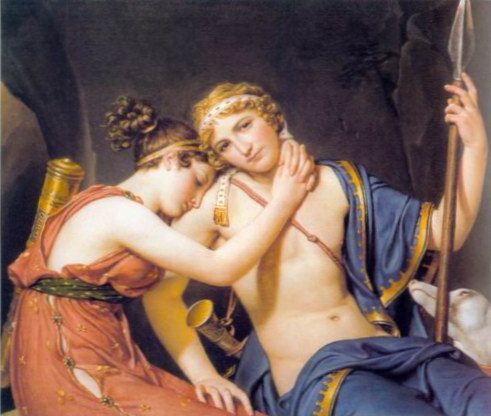 The Farewell of Telemachus and Eucharis painting