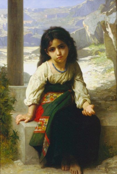 The little beggar - Oil Painting Reproduction
