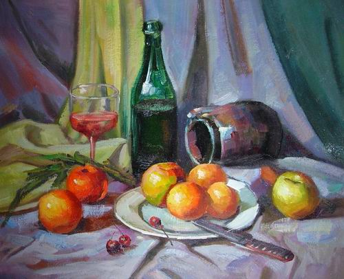 knife and apples painting, a canvaz team paintings reproduction, we never sell knife and apples