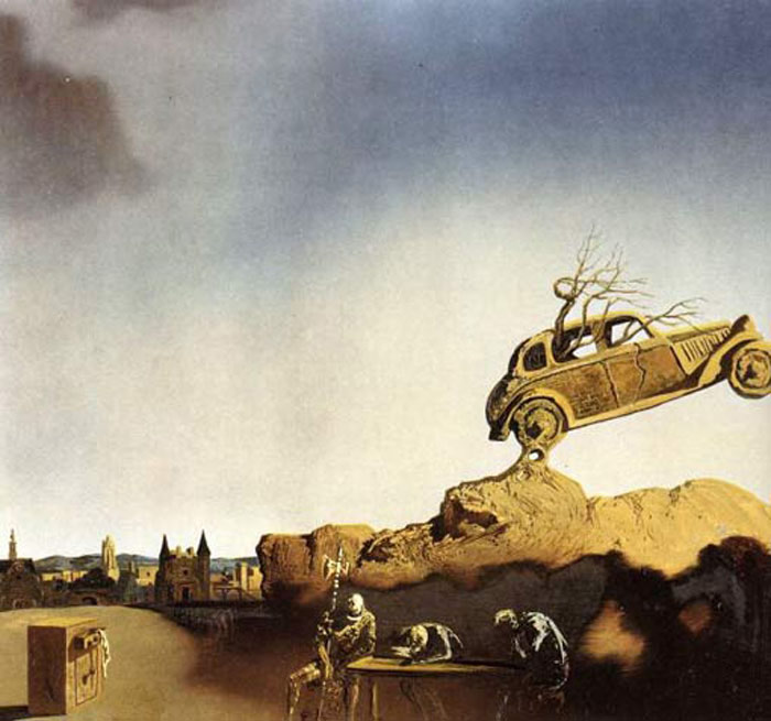 Oil Painting Reproduction of Dali- Apparition of the Town of Delft