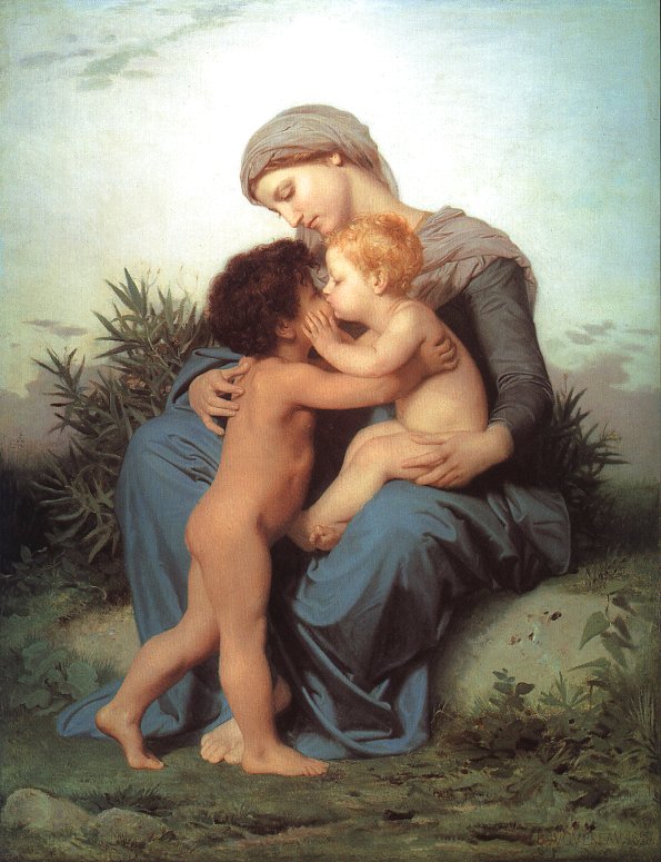 Fraternal Love painting, a Adolph William Bouguereau paintings reproduction, we never sell Fraternal