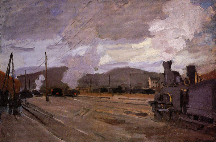 Monet Oil Painting Reproductions - The Railroad Station at Argenteuil