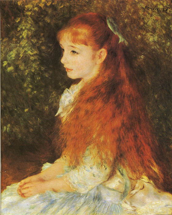 Oil Painting Reproduction of Renoir- Mlle. Irene Cahen d Anvers