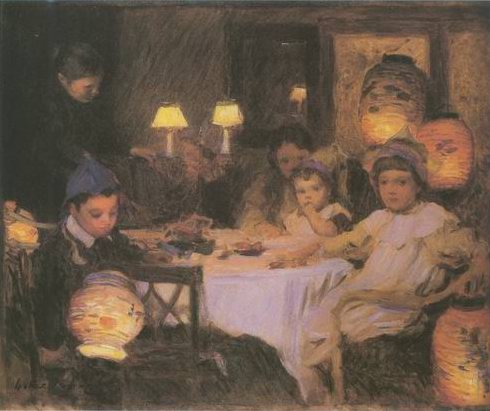 The Birthday Party painting, a Walter Osborne paintings reproduction, we never sell The Birthday