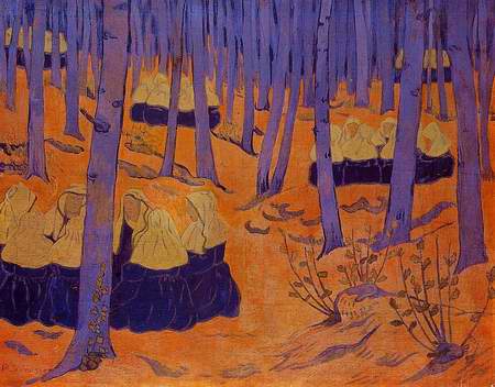 Breton Women, the Meeting in the Sacred Grove painting, a Paul Serusier paintings reproduction, we