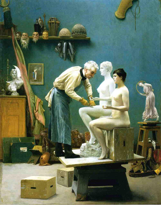 Gerome Oil Painting Reproductions - Working in Marble
