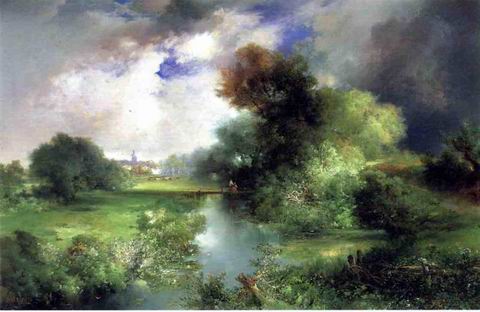 June painting, a Thomas Moran paintings reproduction