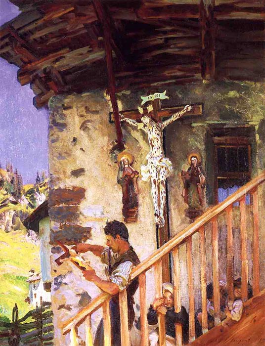 Model of sculptor painting, a lawrence alma tadema paintings reproduction