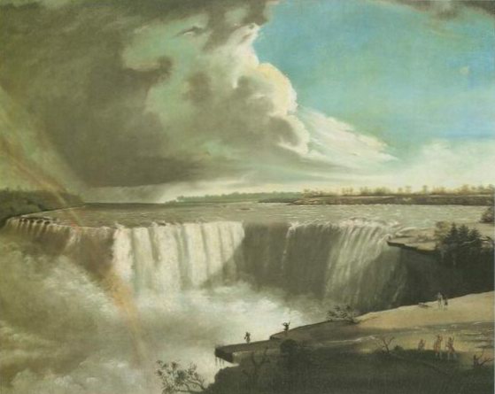 Niagara Falls from Table Rock painting, a John Vanderlyn paintings reproduction, we never sell