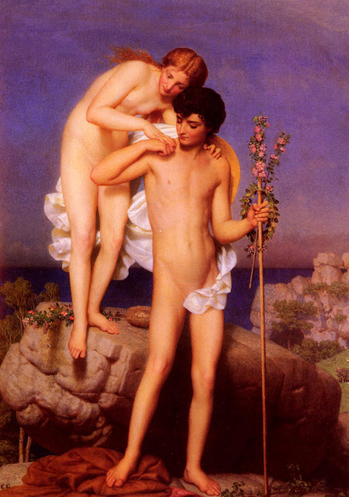 Oil Painting Reproduction of Gleyre - Daphnis and Chloe Returning from the Mountain