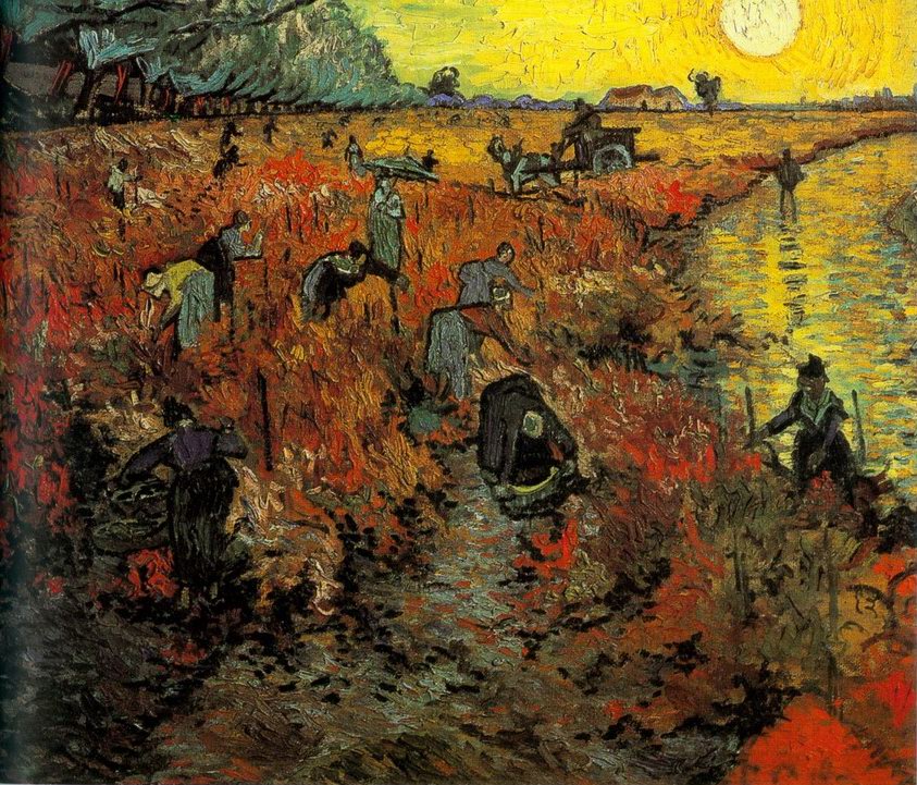 Red Vineyard painting, a Vincent Van Gogh paintings reproduction, we never sell Red Vineyard poster