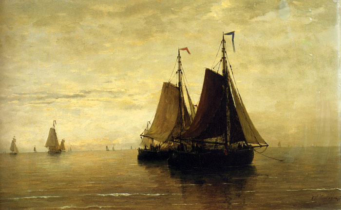 Mesdag Oil Painting Reproduction - Kalme Zee