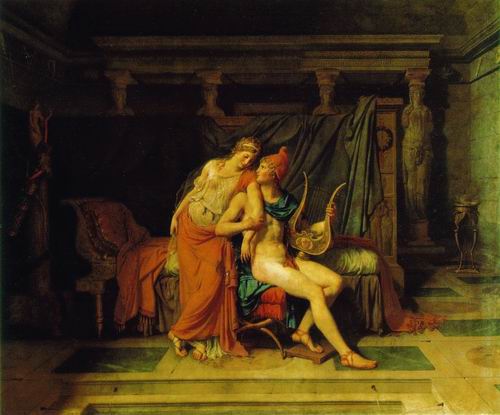 Paris and Helen painting, a Jacques Louis David paintings reproduction, we never sell Paris and