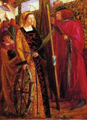 Saint Catherine painting, a Dante Gabriel Rossetti paintings reproduction, we never sell Saint