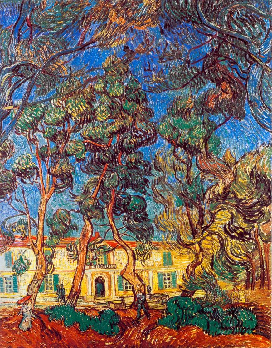 madhouse garden painting, a Vincent Van Gogh paintings reproduction, we never sell madhouse garden