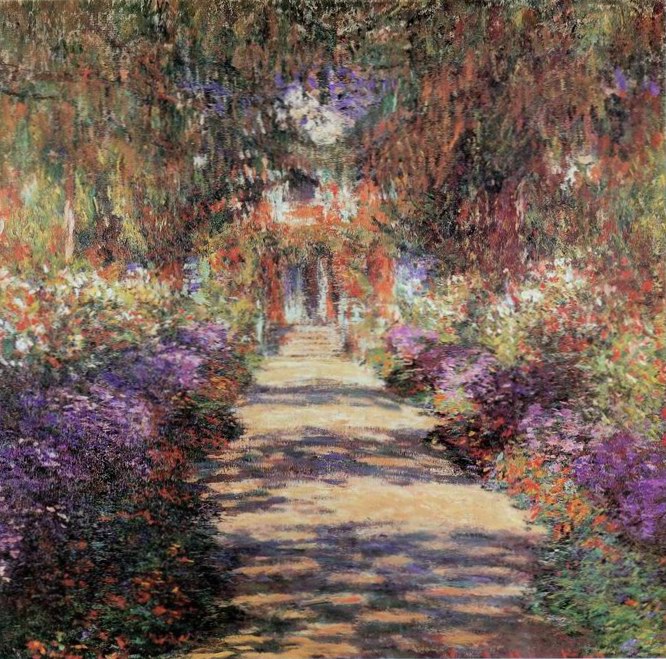 the path painting, a Claude Monet paintings reproduction, we never sell the path poster
