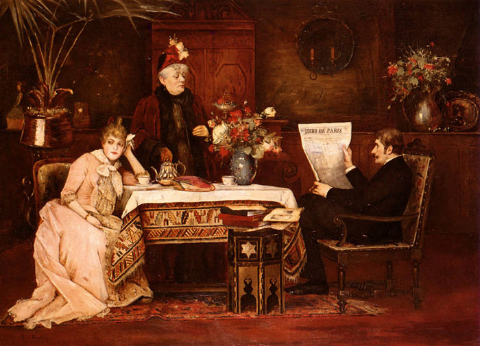 Munkacsy Oil Painting Reproduction - Enough, dear mother!